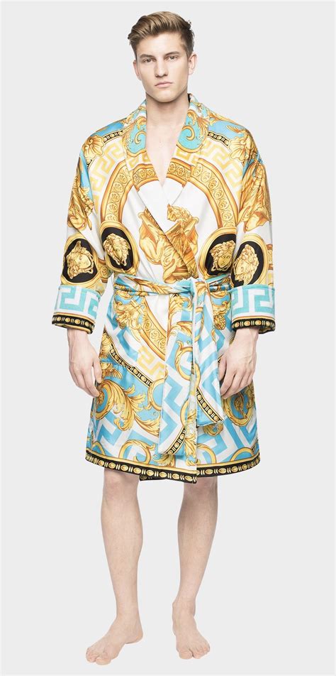 versace man bathrobe|men's luxury robes Versace.